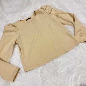 Zara Girls Cream puff long sleeve sweatshirt pullover youth medium